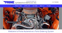 Desktop Screenshot of primeauto.com